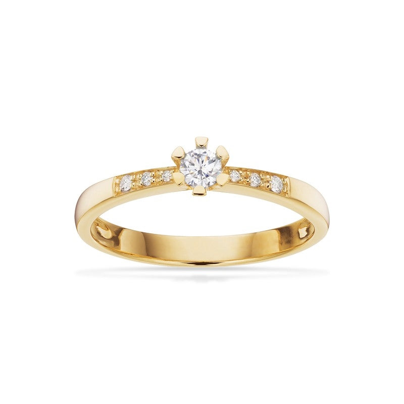 Vida Darling diamantring 14 kt. guld. med brillant