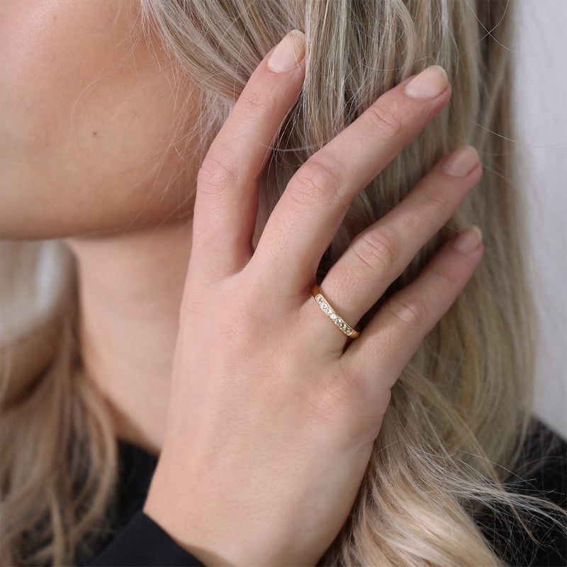 Christina collect ring i forgyldt sølv "TOPAZ QUEEN"