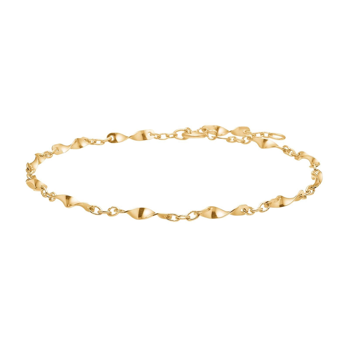 Siersbøl armbånd i 8 karat blankt guld med klassisk og tidløst design