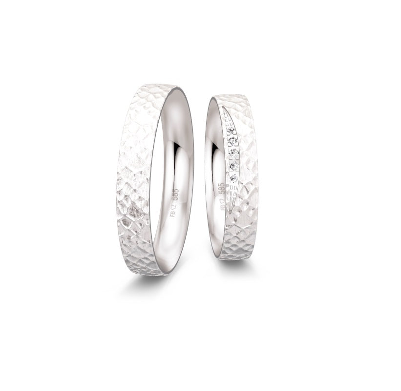 Breuning Renaissance hvidguld 5 diamanter 0,032 ct