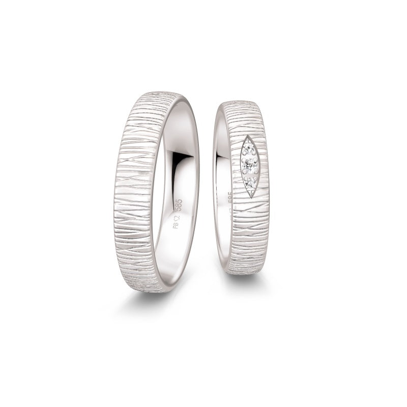 Breuning Renaissance hvidguld 3 diamanter 0,07 ct