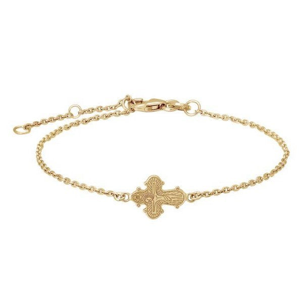 Siersbøl Dagmar-Kreuz-Armband in vergoldete silber 825 075-3