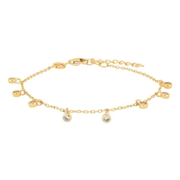 Joanli Nor - GiaNor, forgyldt armbånd med zirkonia - 845 094-3