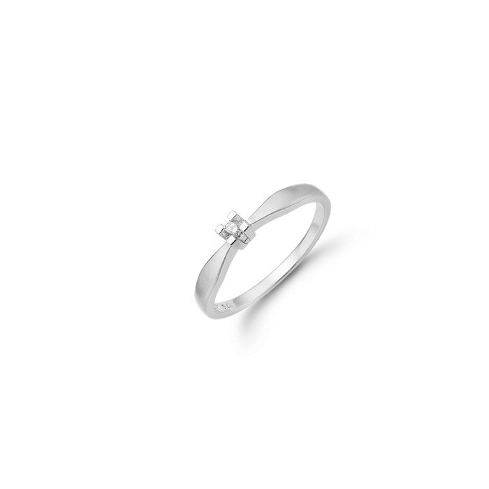 Diamantring i 14 k hvidguld fra Eternity serien 446494