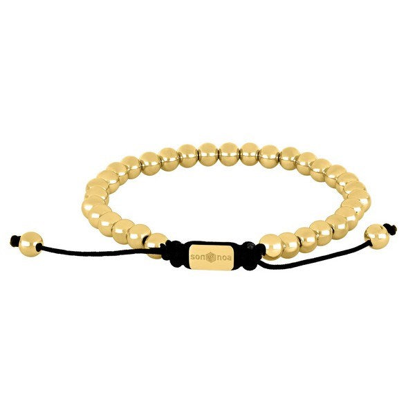 Son of Noa - SON Herrearmbånd i guld stål 889 009-3