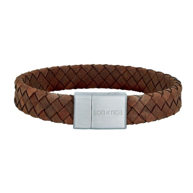 Son of Noa Herre armbånd i flettet læder 80970149221
