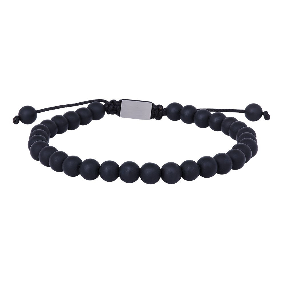 Son of Noa Herre armbånd med Mat sort Onyx