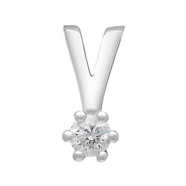 Afrodite - Diamantvedhæng i 14 kt. Hvidguld med 0,03 - 0,15ct