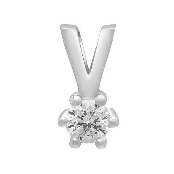 Afrodite - Diamantvedhæng i 14 kt. Hvidguld med 0,03 - 0,15ct