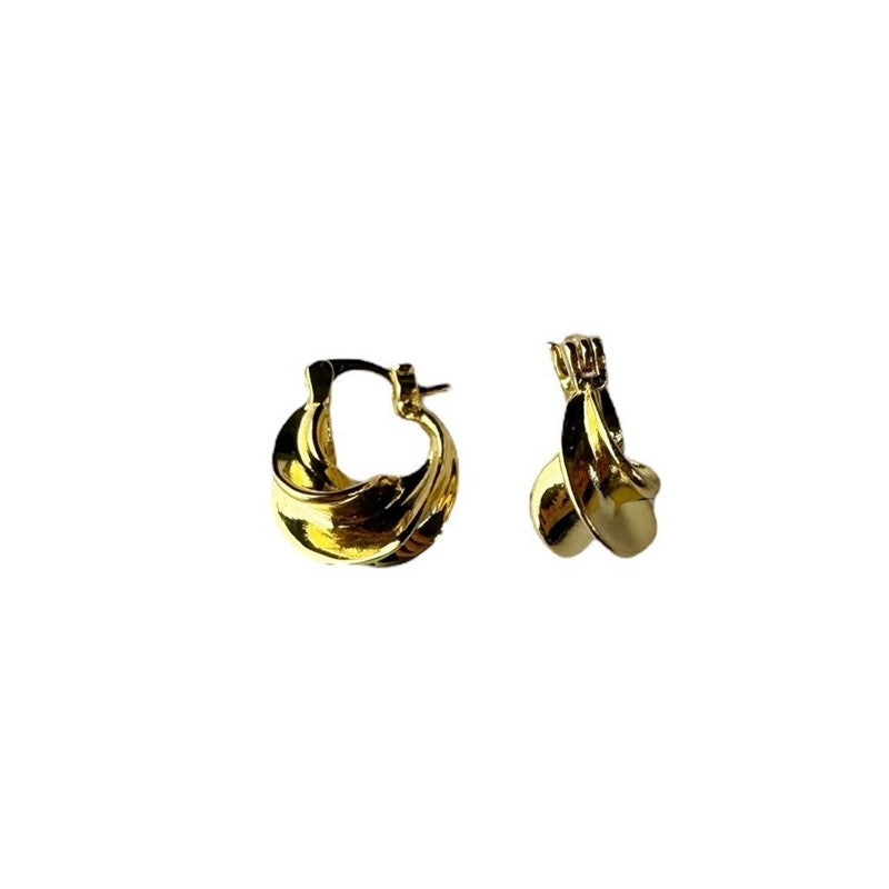 Pico Afrika Petite Hoops i forgyldt messing Y01007-FG