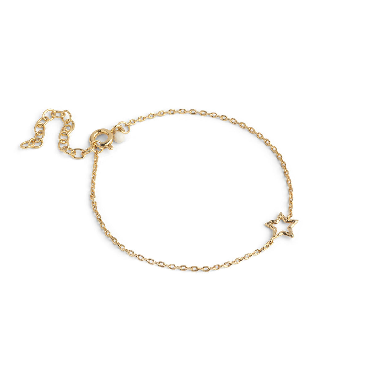 Enamel Organic Star armbånd i forgyldt messing