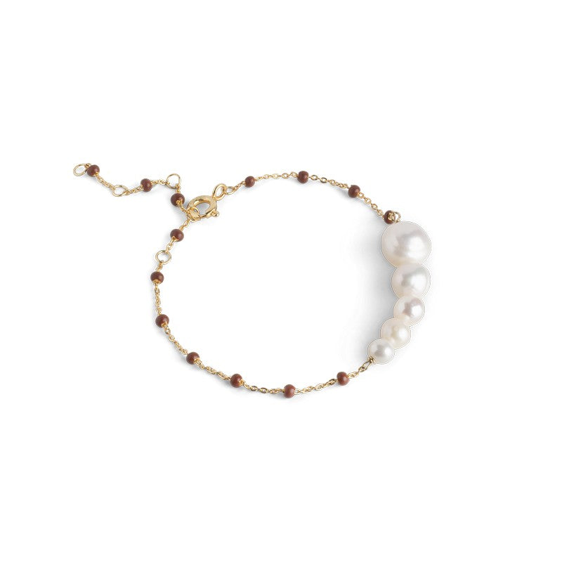 Lola Carmen Copper armbånd i forgyldt sølv fra Enamel Copenagen