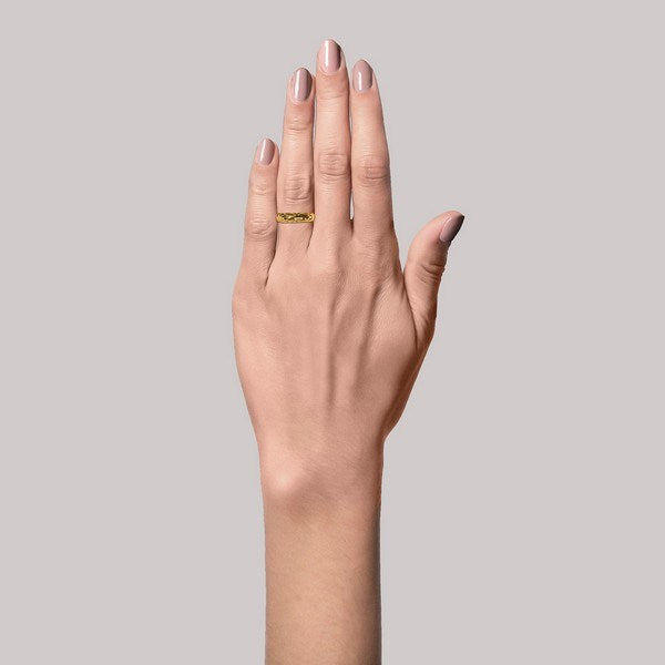 BIG Impression ring i forgyldt af Jane Kønig BIRHOL2000-G