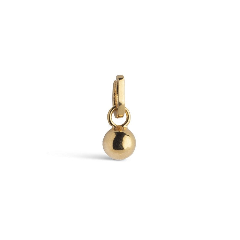 Enamel Disco Ball charm i forgyldt sølv - C019G 2