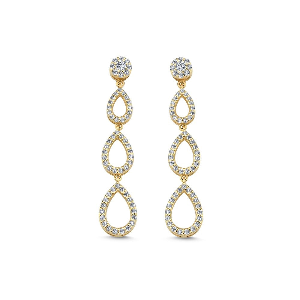 Mira diamantøreringe i 14 kt. guld m 0,65ct brillant