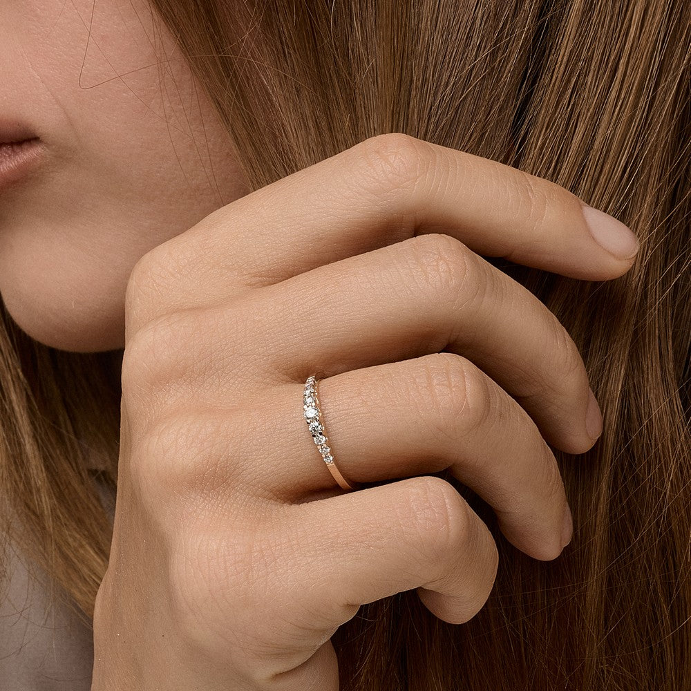 14 kt Empire Diamantring i 14 kt guld med 0,24ct.