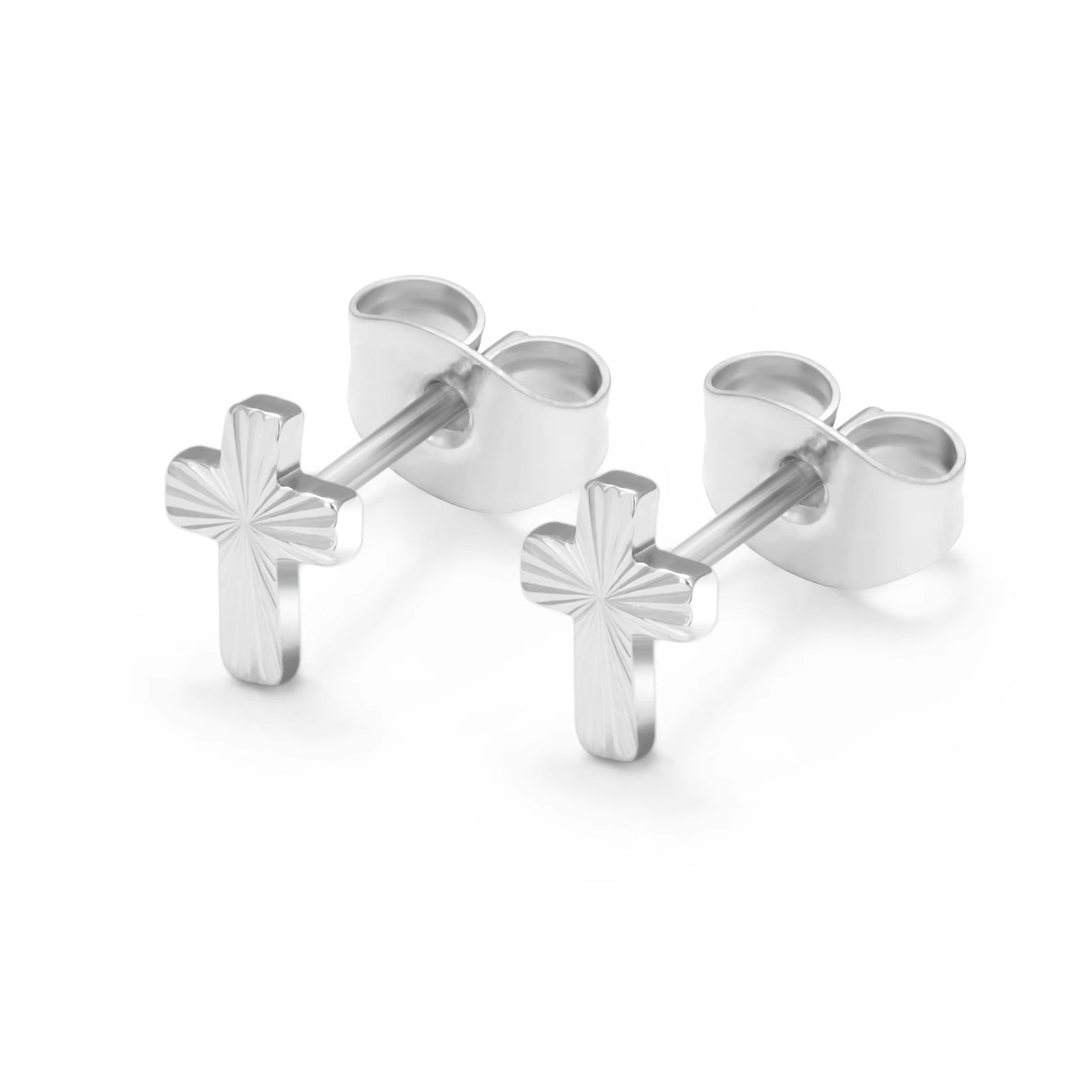 100% Titanium Kors øreringe i titanium