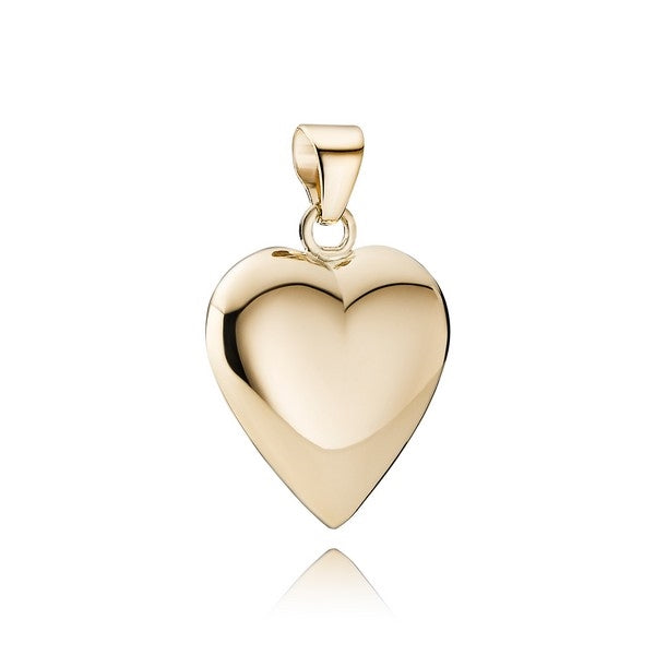 BNH - Hjerte vedhæng i 8-14 kt. guld. 21 mm (XLarge)