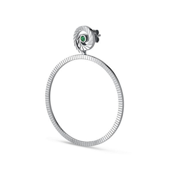 Impression Hoop i sølv af Jane Kønig IH01HOL2000-S