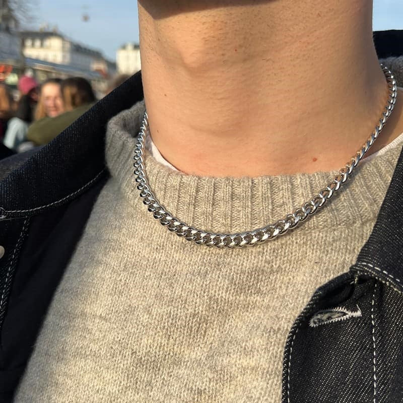Rico's Panser halskæde til mænd i 8 mm - 50 cm