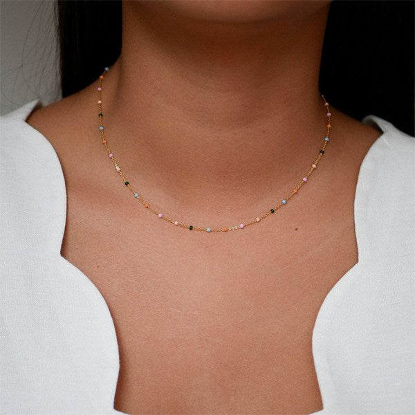 Enamel Lola Dreamy Halskæde i forgyldt (model)