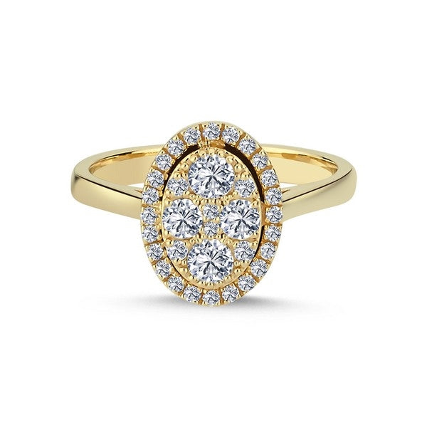 Posh ring i 14 kt guld med i alt 0,64 ct NURAN R1046
