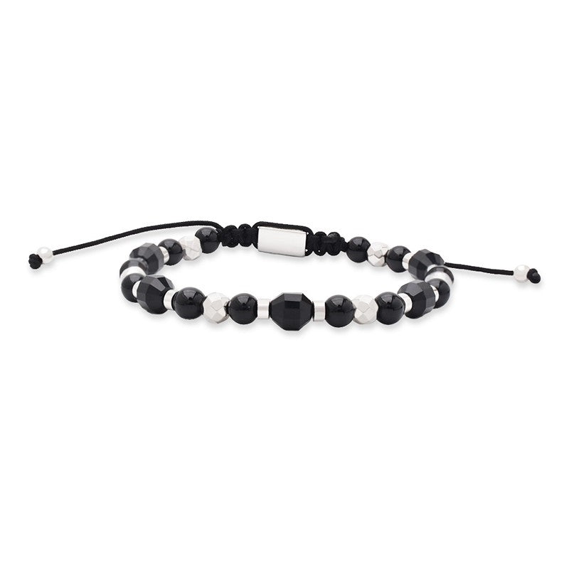 Rico's armbånd med perler i sort agat RC517S
