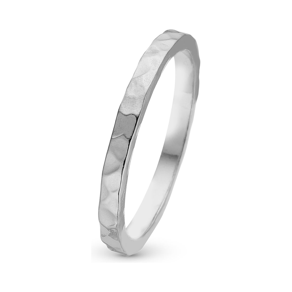 Christina Jewelry & Watches EXPERIENCE ring i sterlingsølv med hammerslået overflade fra Collect-serien