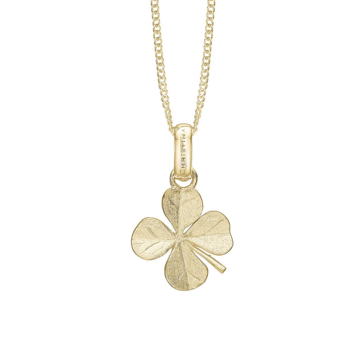 ChristinaCollect FOUR LEAF CLOVER kæde forgyldt 680-G94