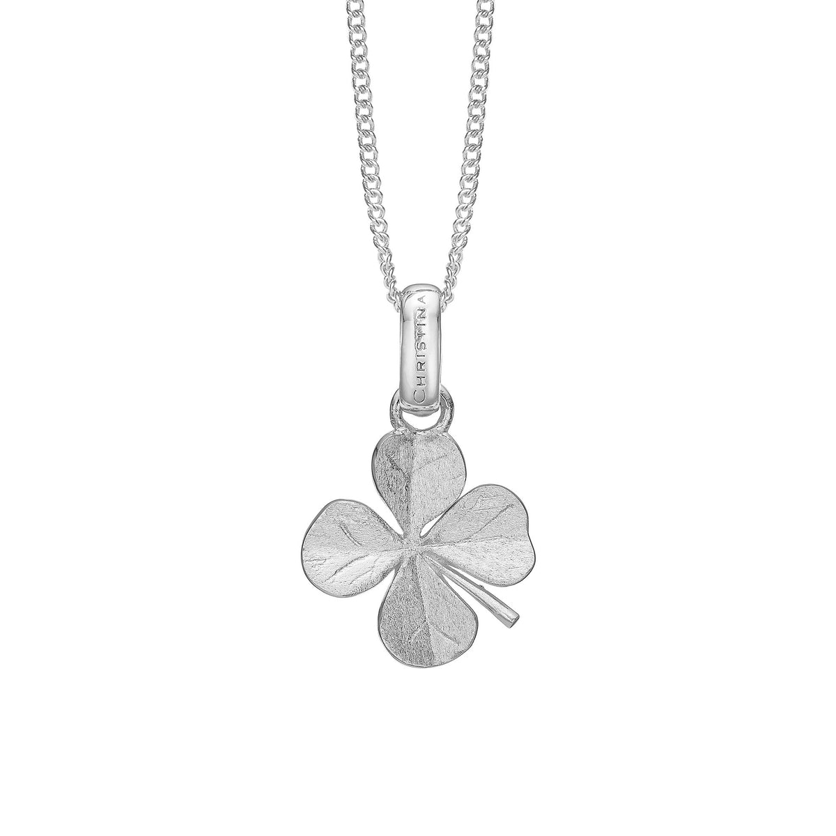 ChristinaCollect FOUR LEAF CLOVER halskæde sølv 680-S94