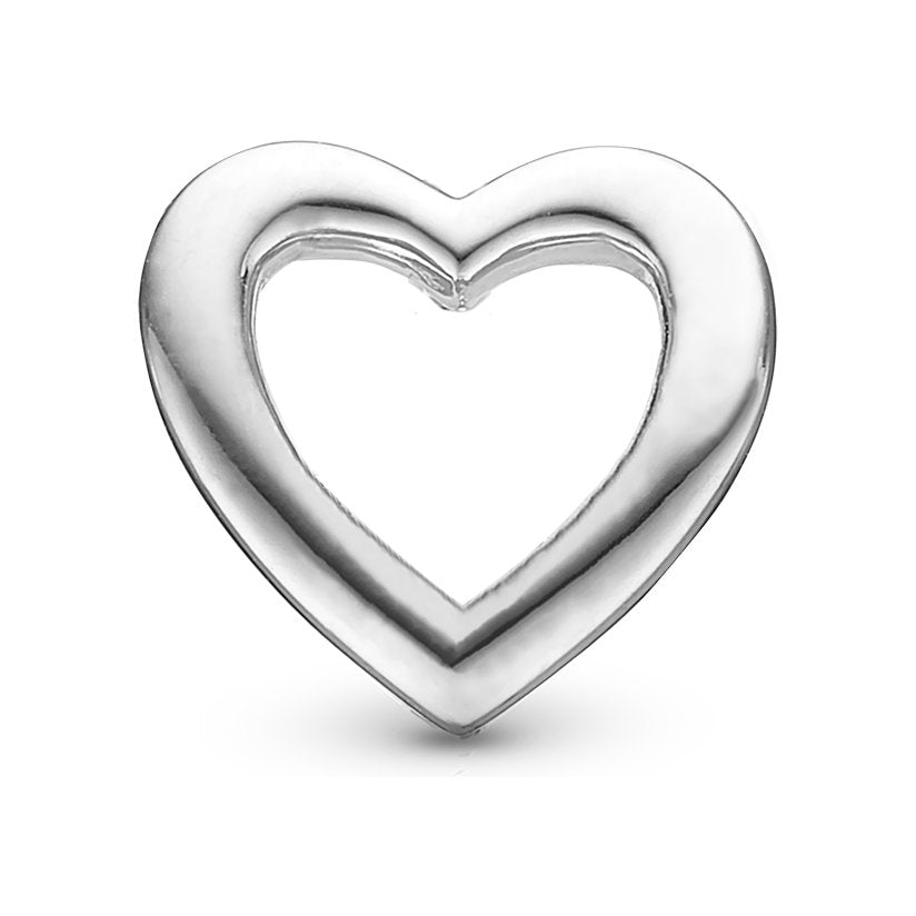Christina Heart charm i sølv til læderarmbånd
