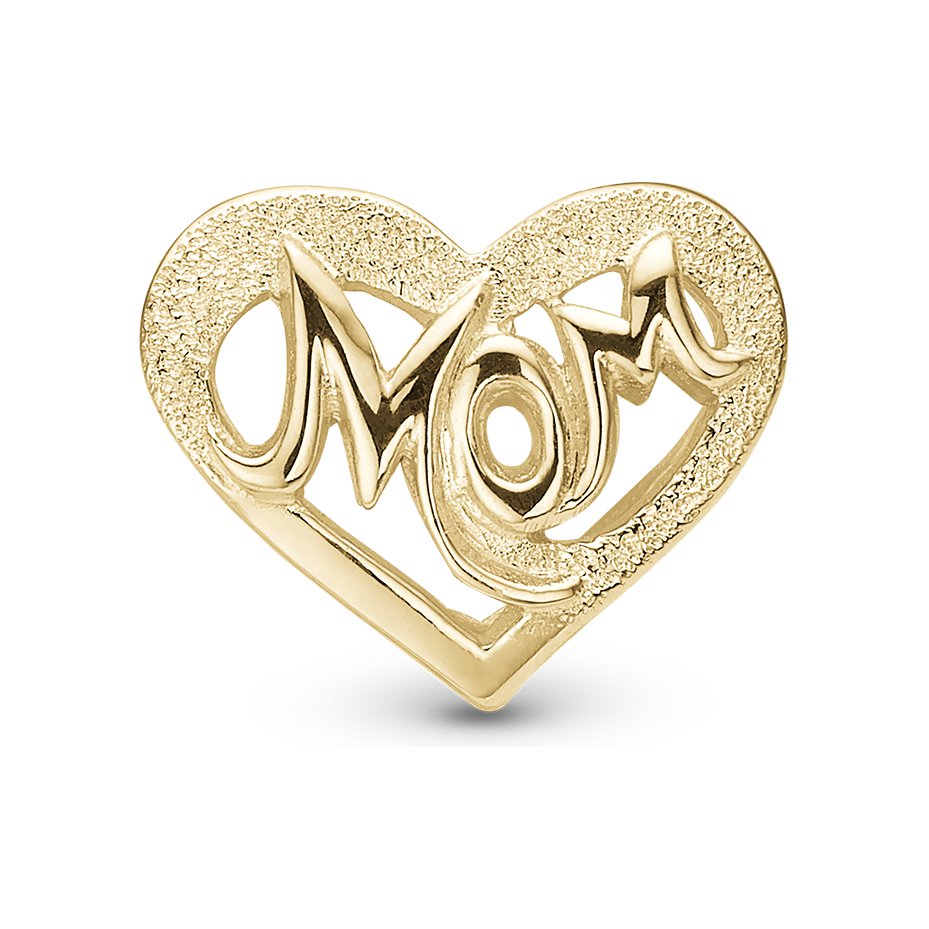 Christina MOM Million Love charm i forgyldt sølv til læderarmbånd