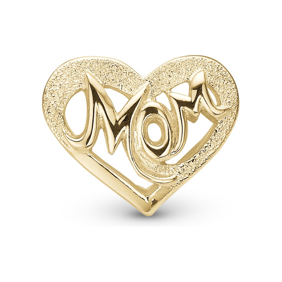 Christina MOM Million Love charm i forgyldt sølv til sølvarmbånd