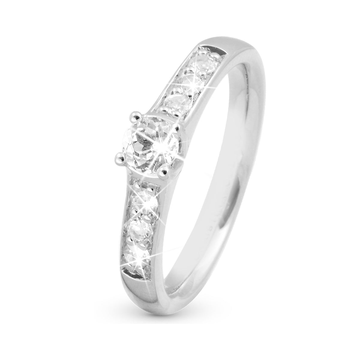 Christina Princess ring i sølv med zirkonia