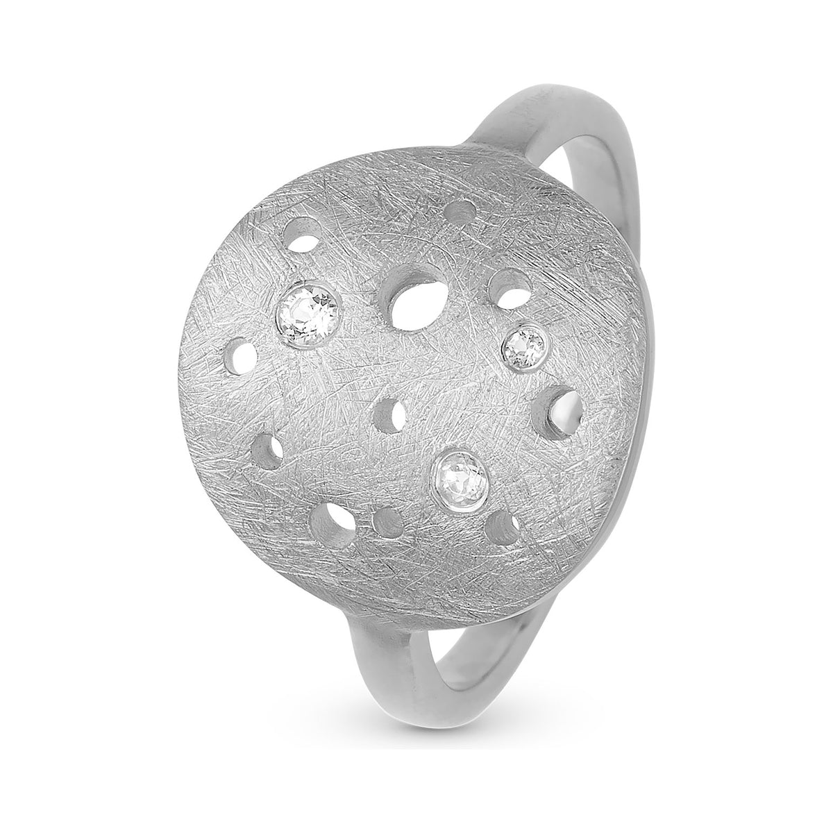 Christina The Moon ring i sølv med topas