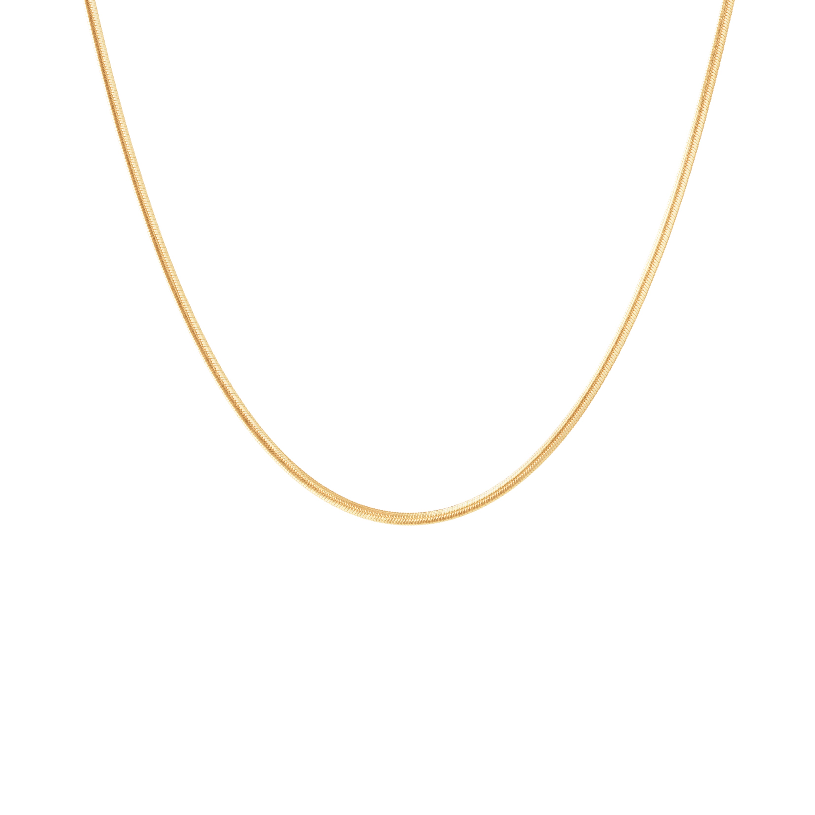 Camille Brinch Small Essentia Snake Necklace forgyldt