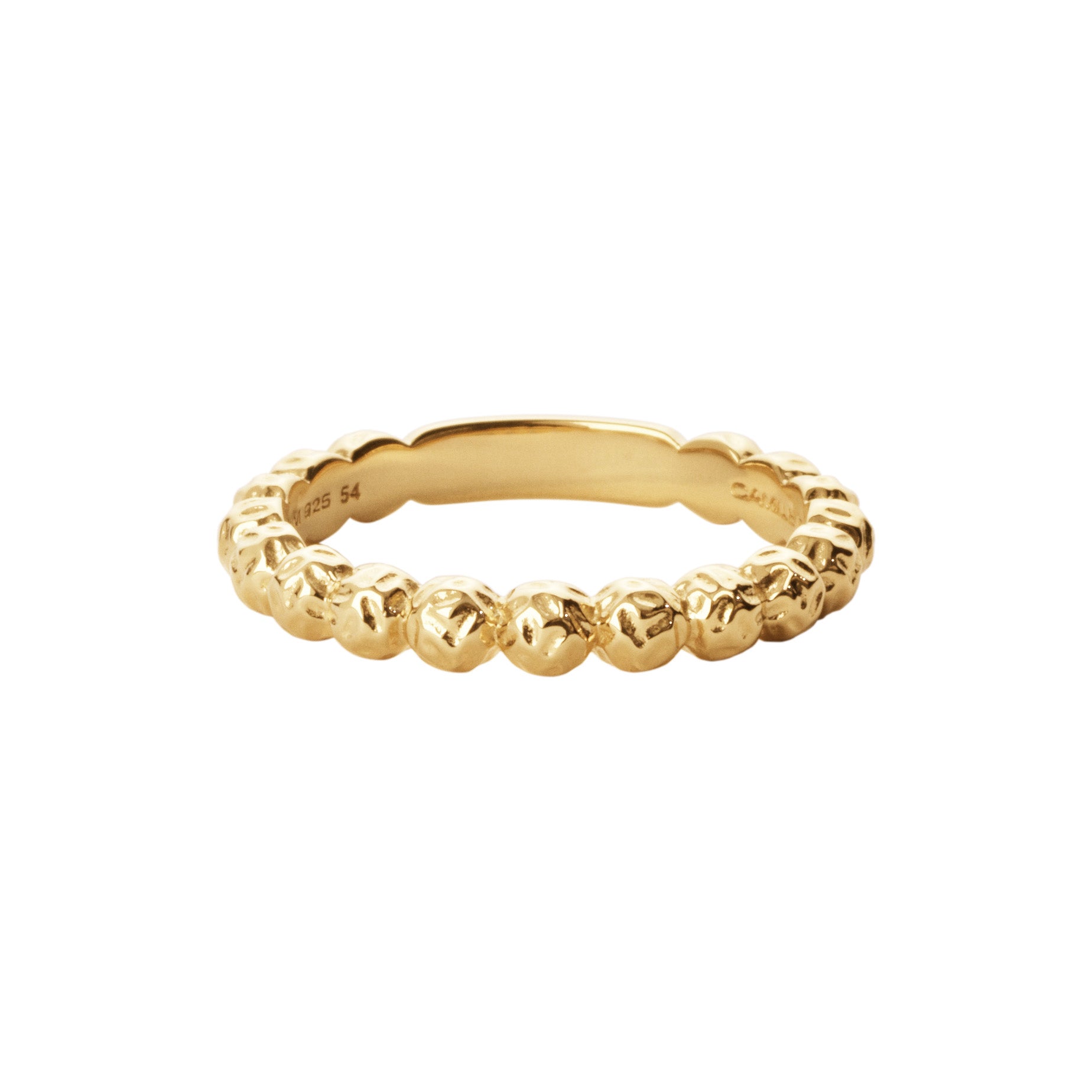 Camille Brinch Small Dots Ring forgyldt