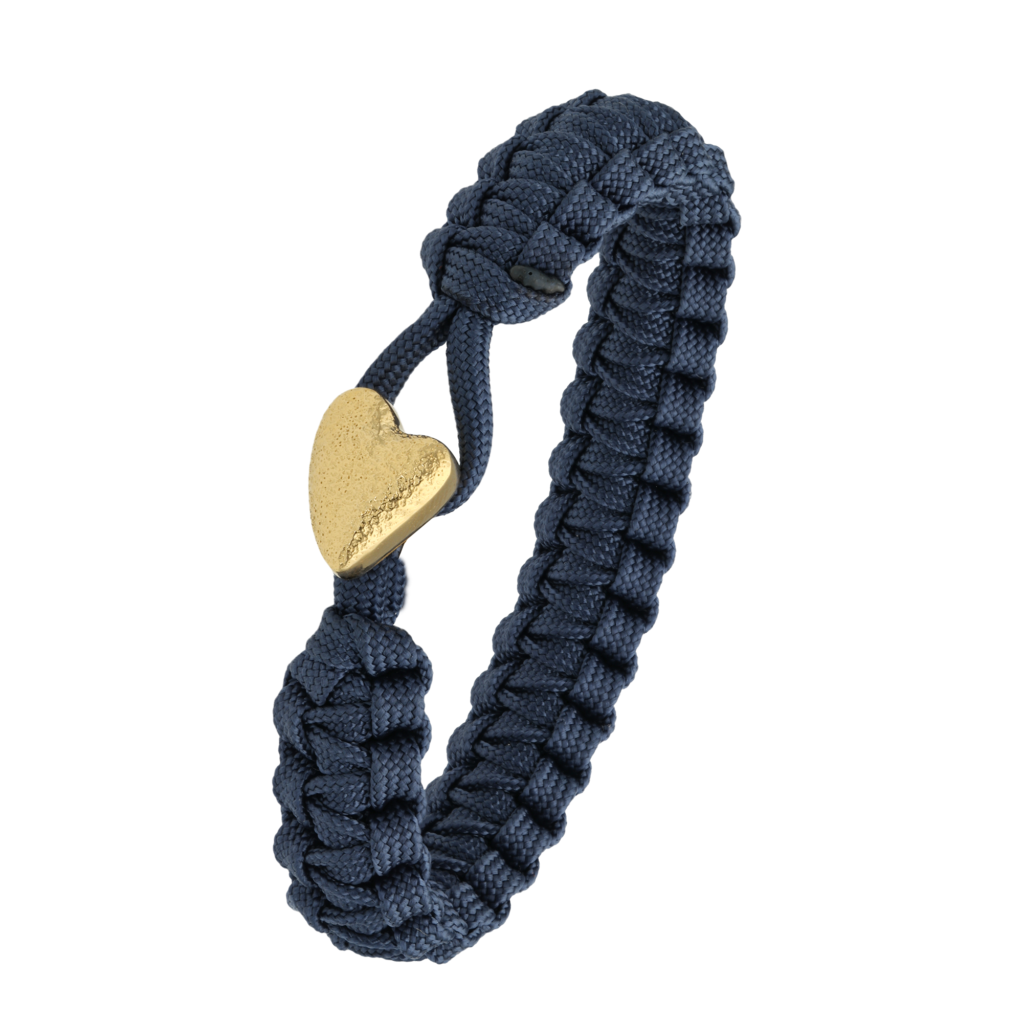 From Soldier To Soldier blåt armbånd Heart Soldier lås guldfarvet