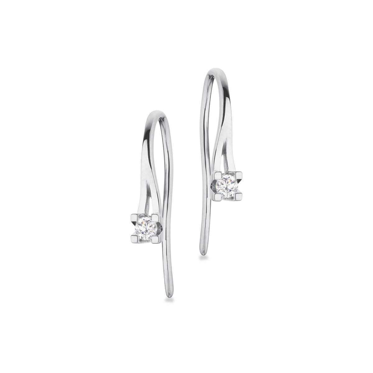 Scrouples Kleopatra Diamant øreringe 14 kt hvidguld