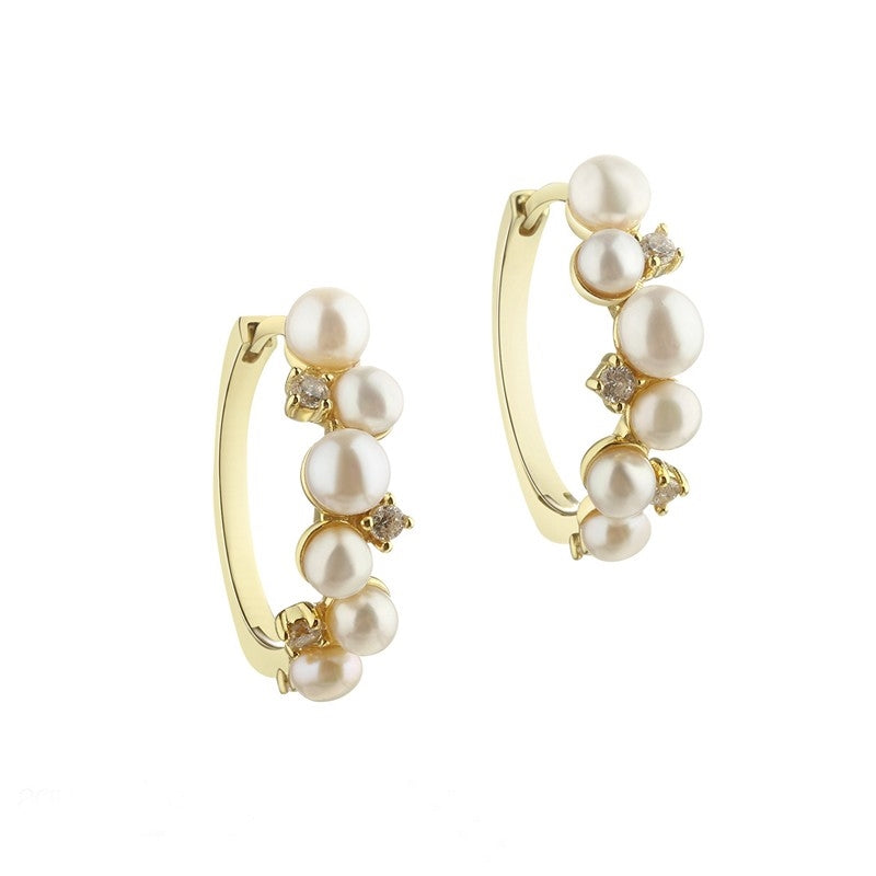 Aqua Dulce - darling Bubbels Hoop i forgyldt sterlingsølv