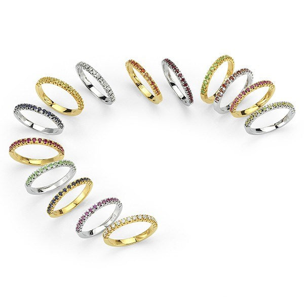 Perá ring i 14 karat guld med diamanter i alt 0,21ct