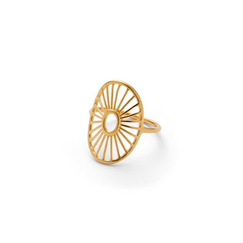 Pernille Corydon - Daylight Signature ring i forgyldt sølv