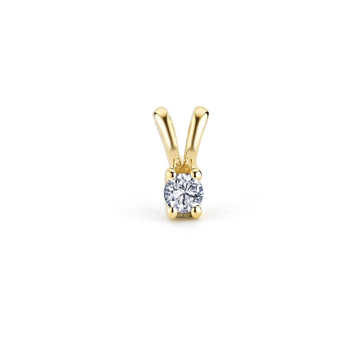 14 kt. Tria guldvedhæng med brillant 0,08-0,28 ct.