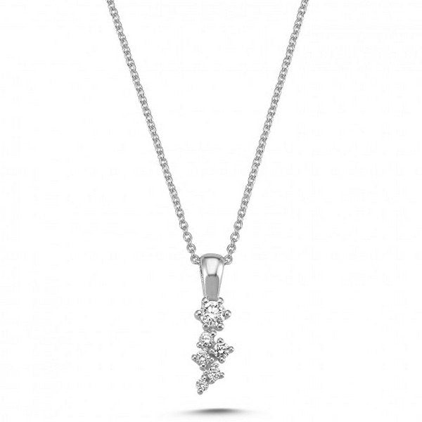 Twinkle diamant vedhæng i 14 kt hvidguld | V2121 019