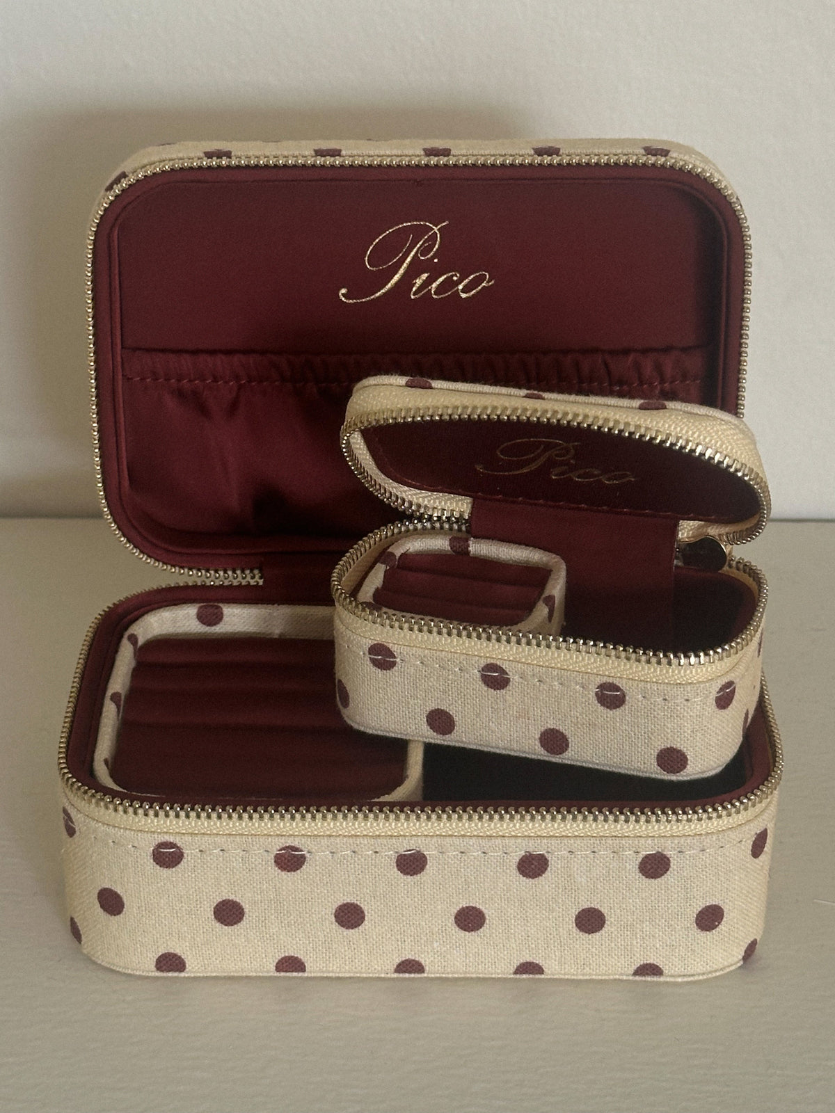 Pico Copenhagen Trinket smykkeskrin i Dot, Large og Small