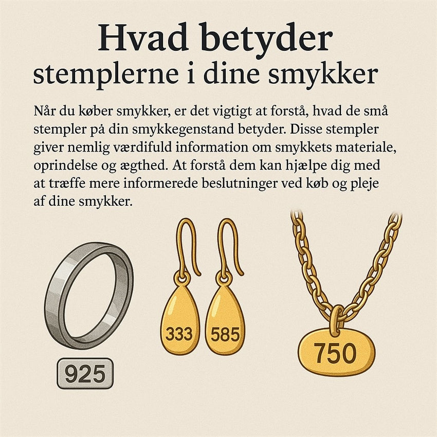 Hvad betyder stemplerne i dine smykker?