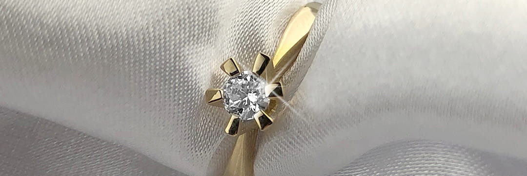 Eternity diamant ombytningsserie i 14 karat guld