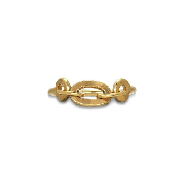 2 Jane Kønig - ROW Chain ring i forgyldt