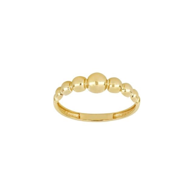 8kt guld ring med kugler 10830630300
