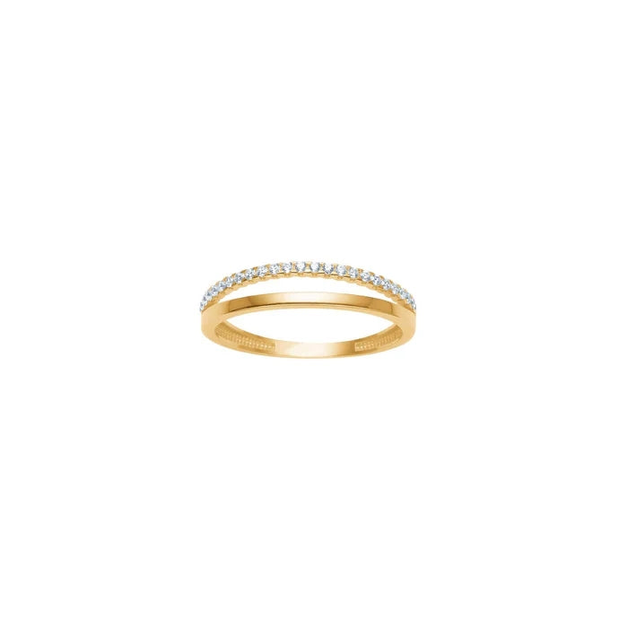 8 kt. guld ring med zirkonia af Siersbøl 10832230300